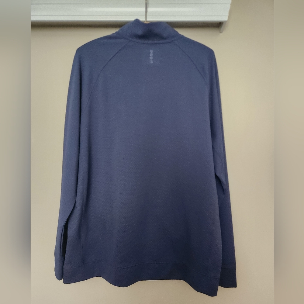 Bench Urbanwear Full-Zip Moisture Wicking Mock Jacket ~BLUE ~LARGE **NEW - Picture 3 of 14